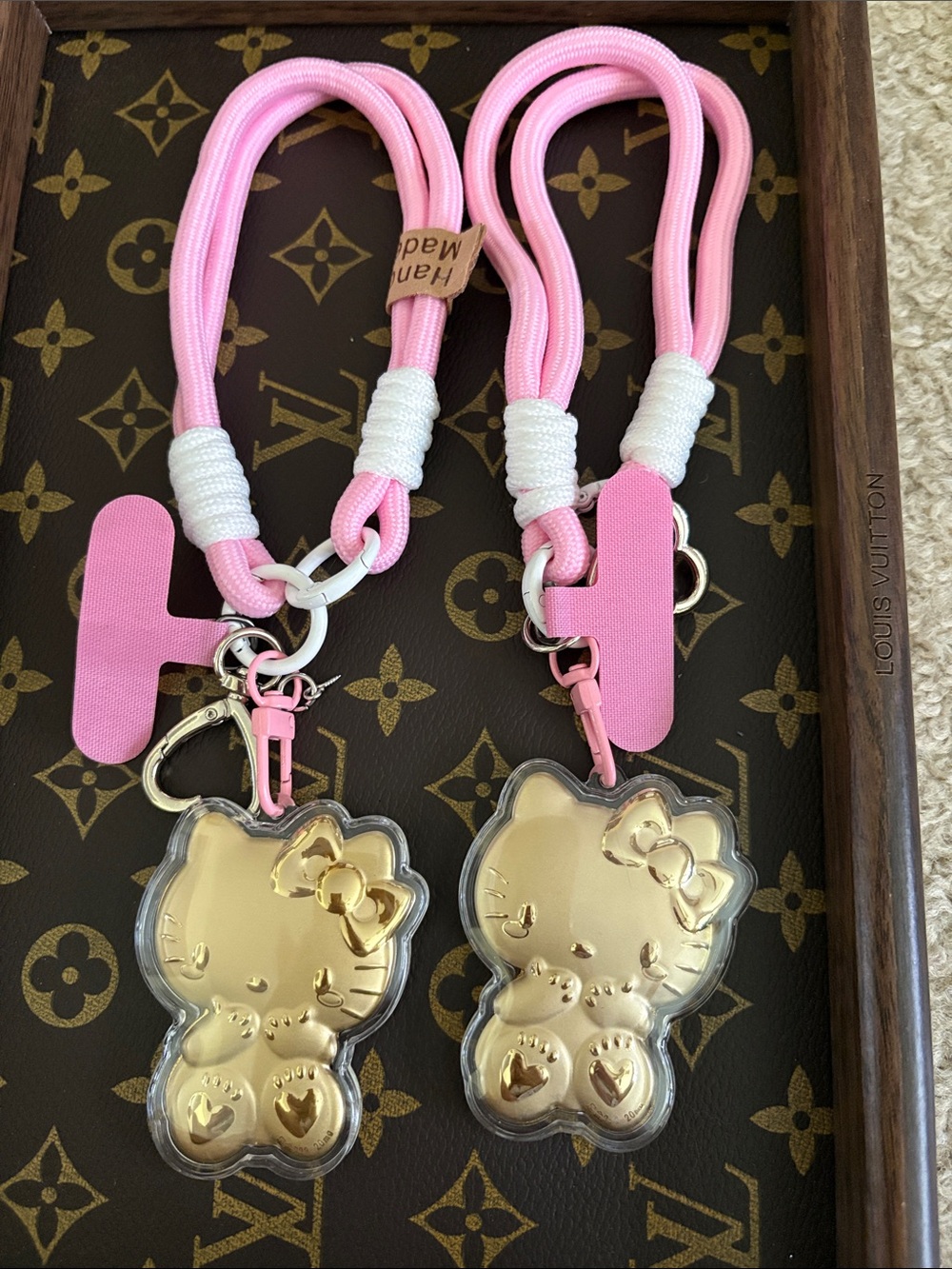 Pink Hello Kitty Kids Phone / Bag Charm